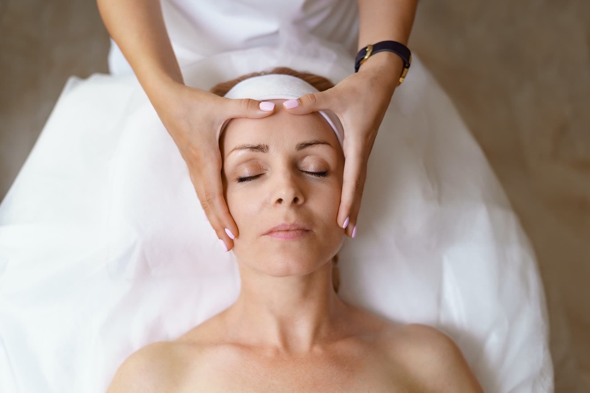 Facial aesthetic treatment at AJ Skin Clinic